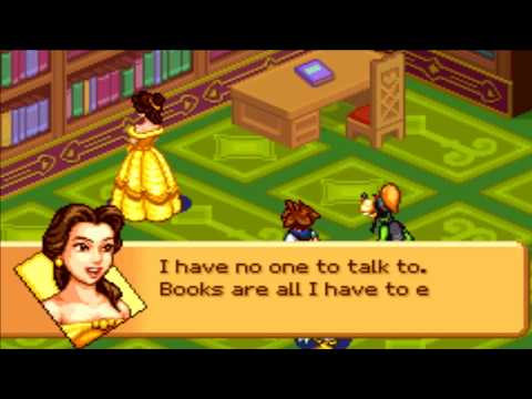 Kingdom Hearts Chain of Memories (GBA) Cutscene #81 Belle reveals her secret to the Party