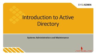 Lecture 03   Introduction to Active Directory