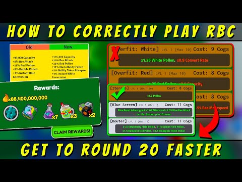😱How To Play RBC Correctly - Get to Round 20 *GUARANTEED* [GUIDE] | Bee Swarm Simulator Roblox