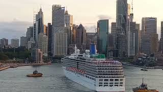 Arcadia 2025 World Cruise Leaving Sydney
