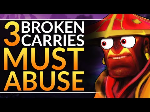 3 ABSOLUTELY BROKEN Carry Heroes to ABUSE - FREE MMR in 7.26c - BEST Tips and Tricks - Dota 2 Guide