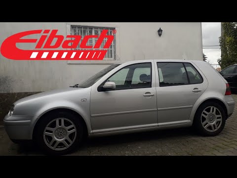 Vw Golf mk4 Stock vs Eibach Pro-Kit Springs!!!