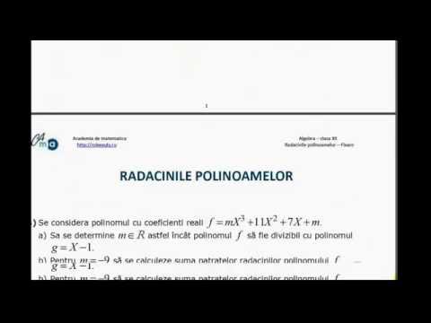 XII-Algebra-Radacinile polinoamelor-Fixare
