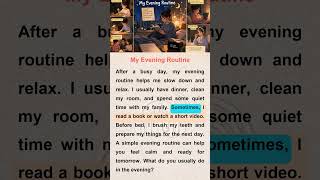 My Evening Routine 🌙 | Easy English for Beginners (A1–A2) | English Listening Practice
