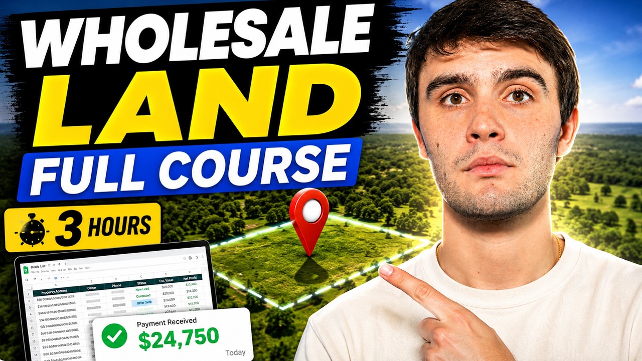 How to Wholesale Land Full Course (3 Hours)