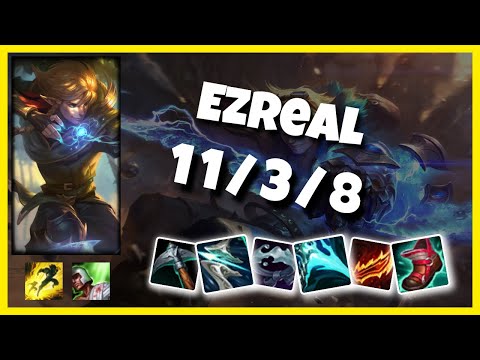 Ezreal 11.2 Gameplay Challenger Replay Bot Lane - S11 (11/3/8) - KOREAN
