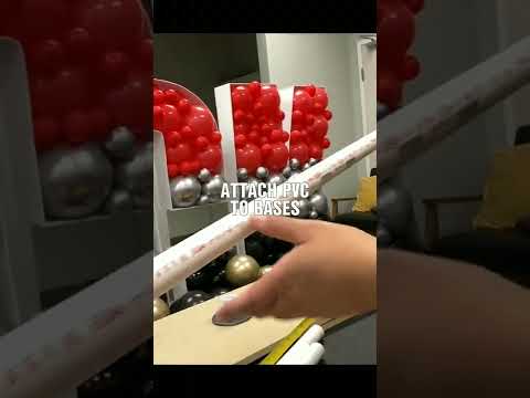 How to Make a Balloon Wall #shorts #balloonwall #birthday 2022