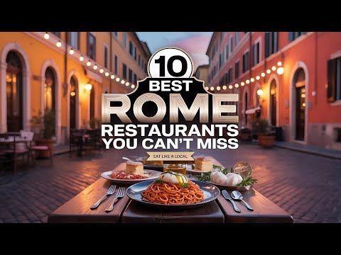 10 Best Rome Restaurants You Can’t Miss