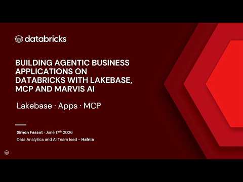Watch: Hafnia Data Supermarket on Databricks with Lakebase, MCP and Marvis AI