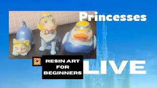Disney Inspired Fever! Princess Animals LIVE | Resin Art Beginners Tutorial | Acrylic Pens