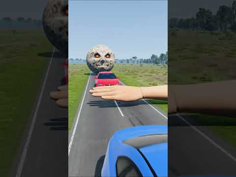 Big & Small Cars vs Giant Hand Slap - BeamNG.Drive #beamngdrive