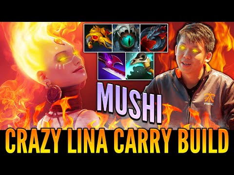 👉 MUSHI Lina Dont Need Carry In His Team - He Can EZ Destroy All With This DMG And Attack Speed