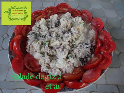 Salade de riz à la mayonnaise et au thon "Les Recettes de Mamie Suzou"