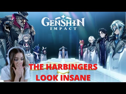 THE FATUI HARBINGERS LOOK INSANE | A Winter Night's Lazzo REACTION | Genshin Impact