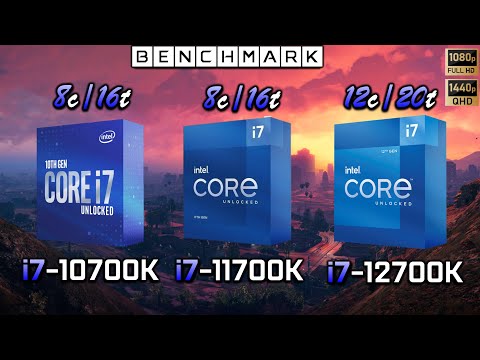 Intel i7 10700k vs i7 11700K vs i7 12700K // Benchmark // Test in 8 Games
