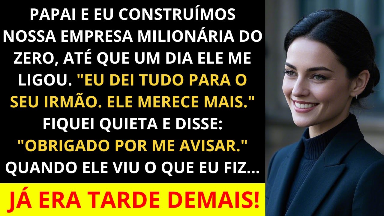 Construímos nossa empresa milionária com meu pai, até que ele me expulsou e deu tudo ao meu irmão..