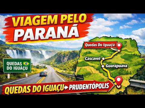 🚗 VIAGEM PELO PARANÁ: De Quedas do Iguaçu até Prudentópolis | Estradas e Paisagens Incríveis