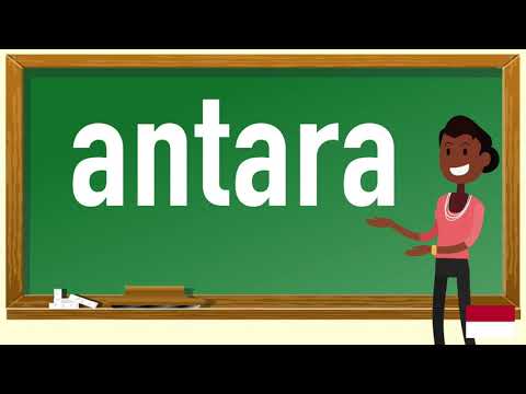 How to pronounce antara  in Indonesian