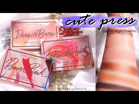 พาเลทท์ Cute press ตัวใหม่!!! 3 สี 3 โทน ถูกและดีมากกกก สวยปังอลังเวอร์ !! | chubbydiaryth