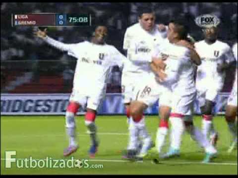 Liga de Quito 1 - Gremio 0. Copa Libertadores 2013.