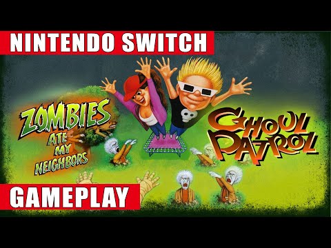 Zombies Ate My Neighbors and Ghoul Patrol Nintendo Switch Gameplay