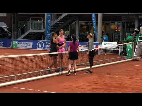 Sofia Costoulas | Match point R1 doubles Koksijde with Kempen 8/9/21