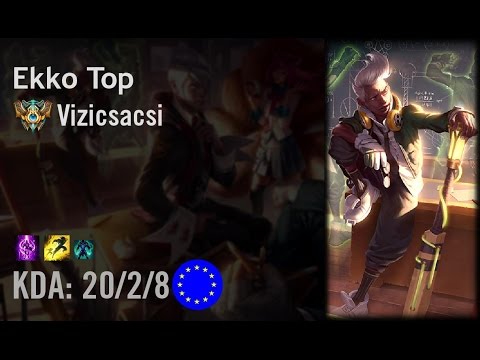 Ekko Top vs Gangplank - Vizicsacsi - EUW Challenger Patch 6.10