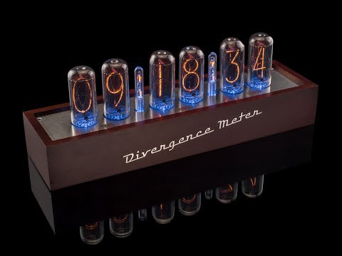 Big NIXIE CLOCK on IN-18 TUBES musical, LED RGB light, Arduino, USB