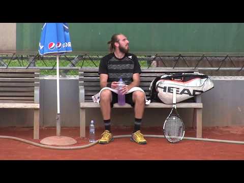 David Mrázek po výhře v 1. kole na ITF v Trnavě 2017