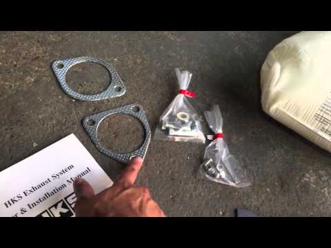S2000 hks hi-power single exhaust unboxing and install