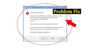 How to Solved Microsoft Visual C++ Problem in Desktop/Laptop Computer