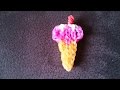 Мороженое с вишенкой, Радужки rainbow loom 