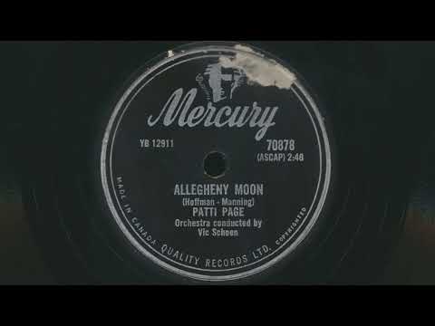 1956 PATTI PAGE Allegheny Moon VIC SCHOEN Orchestra - 78 RPM Record
