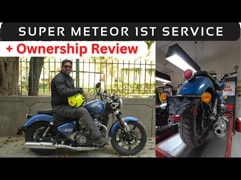 Royal Enfield Super Meteor 650 1st Service Done + Ownership Experience