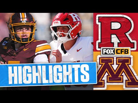 Rutgers Scarlet Knights vs. Minnesota Golden Gophers Highlights | FOX College Football