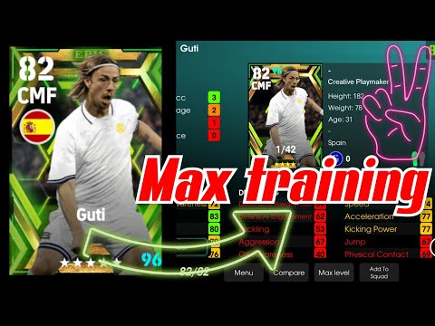 How To Train Guti Epic Card! Max Training/Upgrade Level Training! efootball mobile