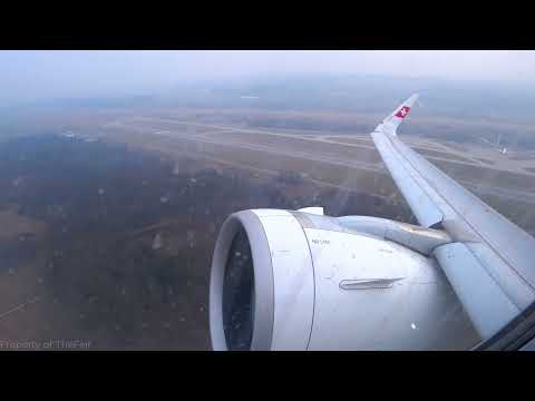 [FLIGHT TAKEOFF] Swiss A320neo - Zurich Takeoff on a Gray Morning