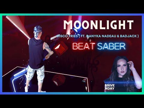 BEAT SABER in Mixed Reality (POODLE) | Disco Fries - Moonlight (feat. Danyka Nadeau & Badjack)