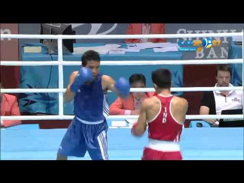 Men's Bantam (56kg) Quarterfinal  THAPA Shiva(IND) - FERNANDEZ Mario(PHI)