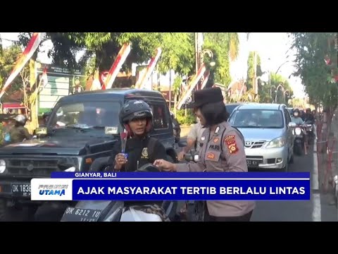 BAGI-BAGI BUNGA JELANG HUT KE-76 POLWAN