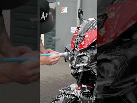 Cleaning Dirty Custom Yamaha MT-10 Motorcycle In 60 Seconds! 🔥 [ASMR]