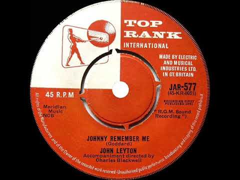 1961 John Leyton - Johnny Remember Me (#1 UK hit)