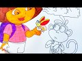 Dora The Explorer Tree House Дом на дереве Coloring For Children