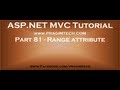 Part 81   Range attribute in asp net mvc