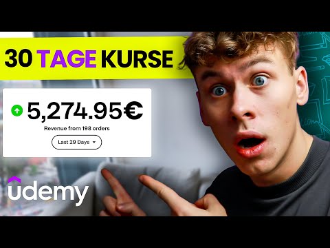 Ich habe für 30 Tage Online Kursen auf Udemy Verkauft und ___€ Verdient