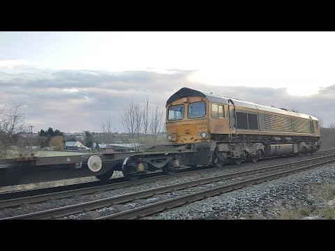 Class 66 66716 'Locomotive & Carriage Institution Centenary 1911-2011'  4M23 Ansley 10 February 2021
