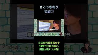 さとうさおり切抜①自民党元幹事長息子9000万円申告漏れ国税が動いた末路1.1倍速 #shorts #さとうさおり #自民党