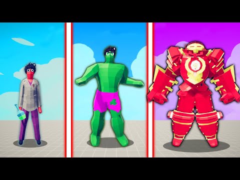 EVOLUTION OF HULK MCU ( HULK BUSTER ) | TABS - Totally Accurate Battle Simulator