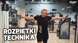 Rozpiętki na bramie (cable fly) — wideo