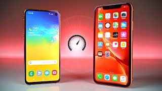 Samsung Galaxy S10E vs iPhone XR - Speed Test!